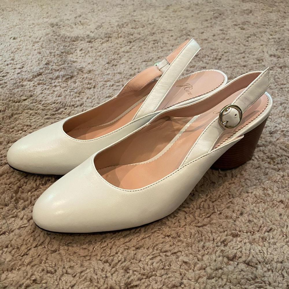 JCrew Slingback Heels